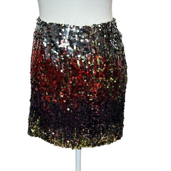 Anthropologie Sequin Multicolor Skirt - Picture 2 of 7